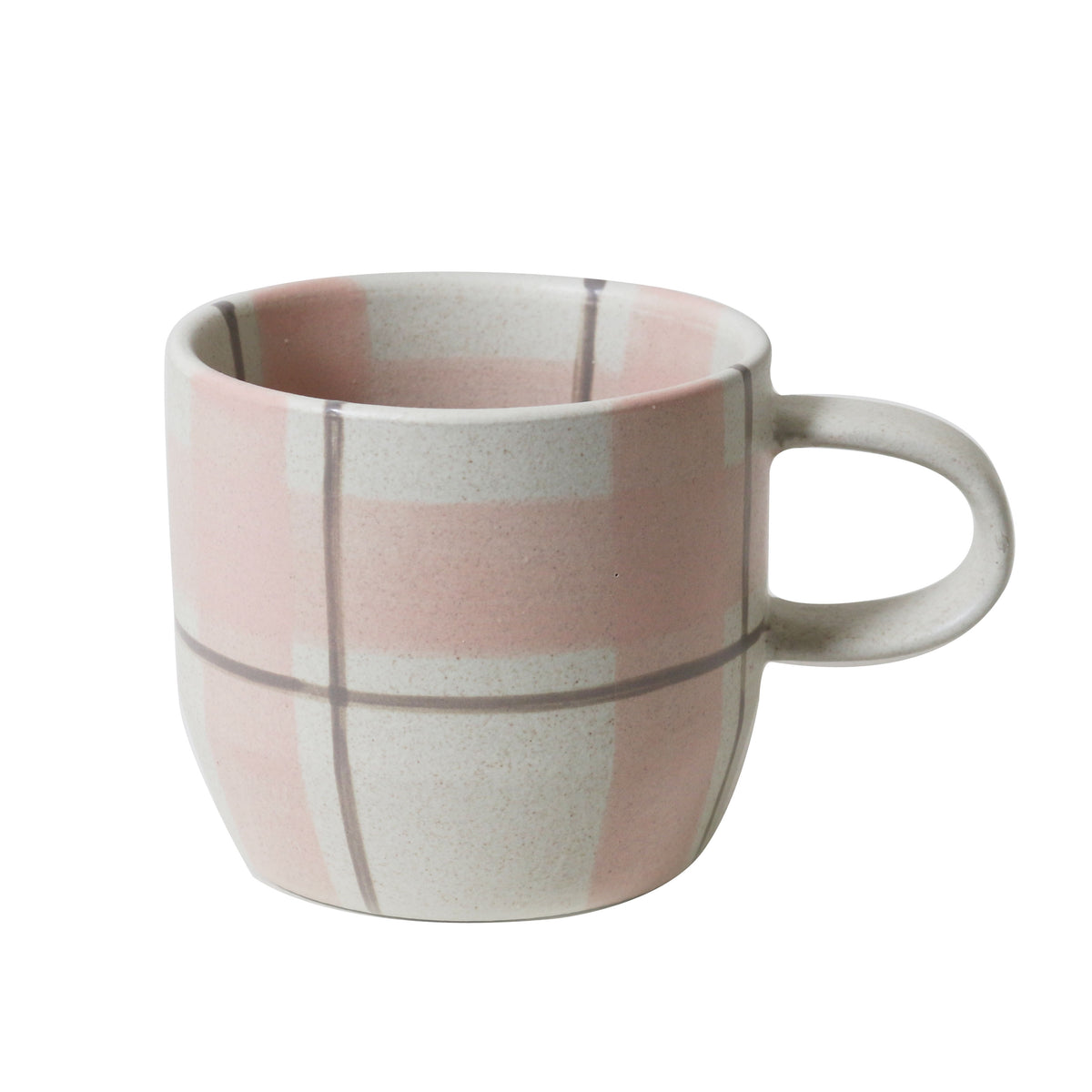 Blush &amp; Grey Check Mug / Cat&#39;s Pyjamas