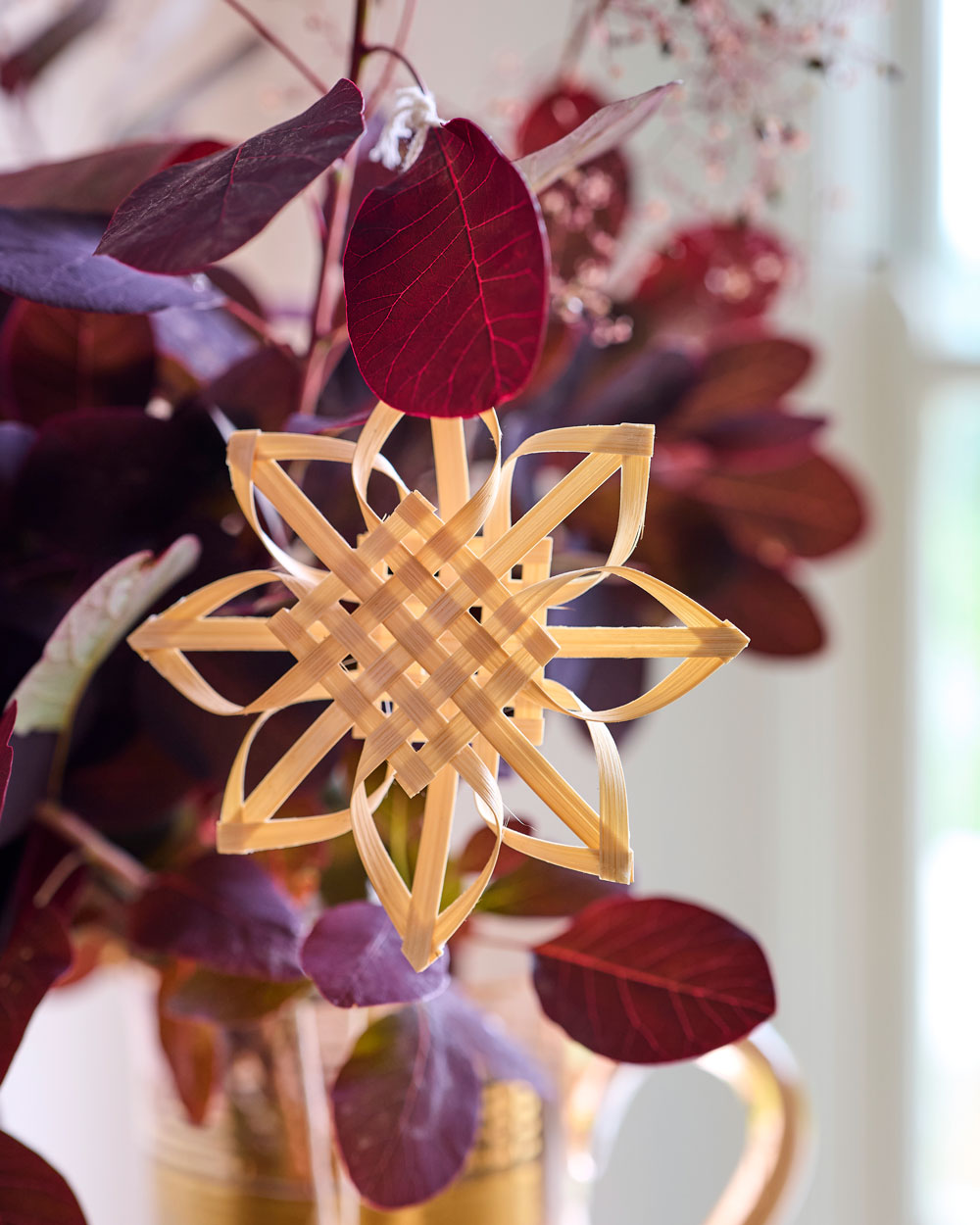 Set of 3 Woven Snowflake Decorations